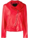 GIORGIO ARMANI DIAGONAL ZIP BIKER JACKET