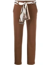 CAMBIO SCARF BELTED TROUSERS