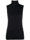 MAJESTIC SLEEVELESS KNITTED TOP