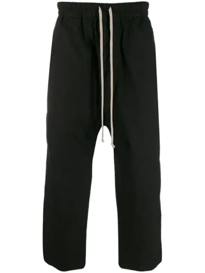 Rick Owens Drkshdw Drawstring Waist Trousers - 黑色 In Black