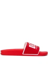 DIESEL CONTRAST LOGO POOL SLIDES