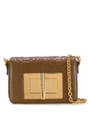 TOM FORD NATALIA SMALL PYTHON SHOULDER BAG