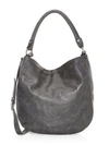 Frye Melissa Leather Hobo Bag In Carbon