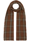BURBERRY VINTAGE CHECK LIGHTWEIGHT CASHMERE SCARF