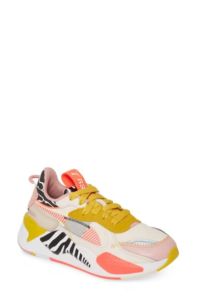 Puma Women's Rs-x Unexpected Mixes Mixed-media Low-top Sneakers In Pink