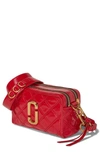 Marc Jacobs The Softshot 21 Quilted Leather Crossbody Bag In Red