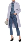 A.L.C A.L.C. WOMAN BRIDGES TWILL TRENCH COAT LILAC,3074457345620714391