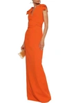 ANTONIO BERARDI BELTED CADY GOWN,3074457345620784059