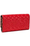 DOLCE & GABBANA DOLCE & GABBANA WOMAN QUILTED LEATHER CONTINENTAL WALLET RED,3074457345620810378