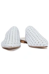 IRIS & INK AVERY WOVEN LEATHER SLIPPERS,3074457345620278552