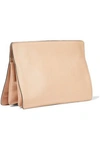 GIVENCHY GIVENCHY WOMAN GV WASHED-LEATHER CLUTCH BEIGE,3074457345620779223