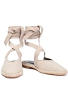 Jw Anderson Suede-trimmed Canvas Espadrilles In Beige
