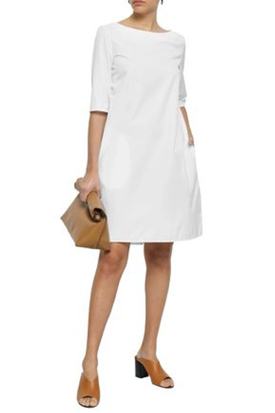Marni Cotton-poplin Mini Dress In White