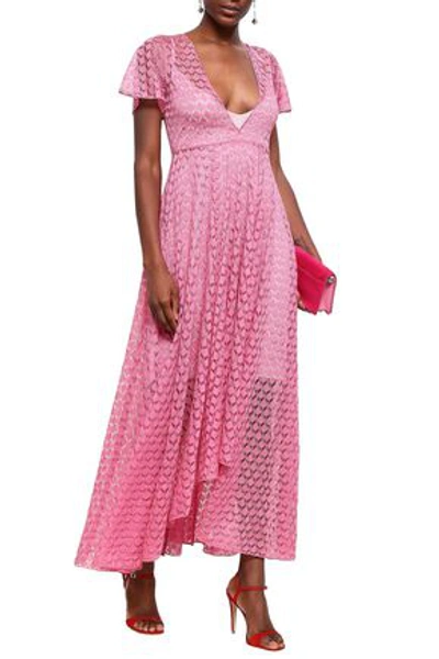 Missoni Crochet-knit Maxi Dress In Pink