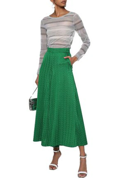 Missoni Woman Crochet-knit Culottes Green