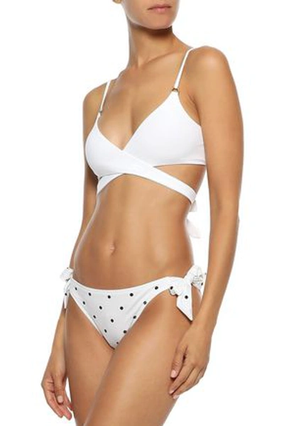 Melissa Odabash Indonesia Wrap-effect Bikini Top In White