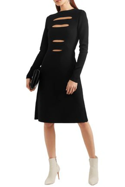 Narciso Rodriguez Cutout Stretch-knit Dress In Black