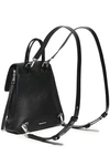 REBECCA MINKOFF REBECCA MINKOFF WOMAN TEXTURED-LEATHER BACKPACK BLACK,3074457345620506425