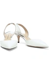 PAUL ANDREW PAUL ANDREW WOMAN RHEA LEATHER SLINGBACK PUMPS WHITE,3074457345620701942