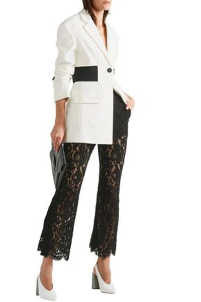 Proenza Schouler Woman Corded Lace Flared Pants Black