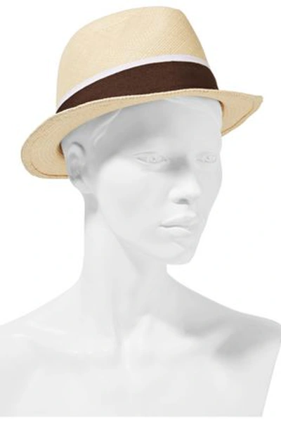 Sensi Studio Adrian Toquilla Straw Panama Hat In Ecru