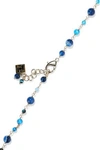 ROSANTICA ROSANTICA WOMAN MENTA GOLD-TONE BEAD NECKLACE BLUE,3074457345620571772