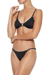 SOLID & STRIPED THE TILDA RING-EMBELLISHED  LOW-RISE BIKINI BRIEFS,3074457345619614371