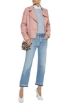 STELLA MCCARTNEY STELLA MCCARTNEY WOMAN VICTOIRE FAUX LEATHER BIKER JACKET BABY PINK,3074457345620312828