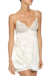 STELLA MCCARTNEY STELLA MCCARTNEY WOMAN ISABEL FLOATING LACE CHEMISE IVORY,3074457345619678921