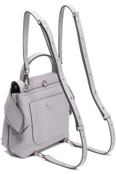 Tod's Studded Textured-leather Backpack In Lilac