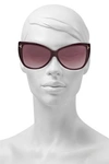 TOM FORD TOM FORD WOMAN REVEKA BUTTERFLY-FRAME GOLD-TONE AND ACETATE SUNGLASSES GRAPE,3074457345620583839
