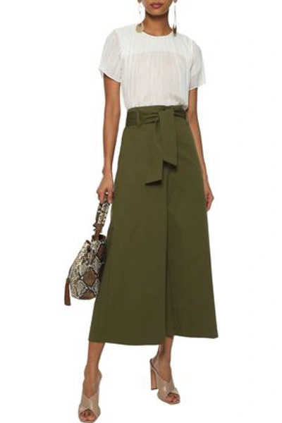 Zimmermann Riot Scrunch Plissé Cotton-blend Voile Top In Ivory