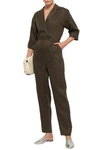 AMERICAN VINTAGE DALIDA WRAP-EFFECT POLKA-DOT TWILL JUMPSUIT,3074457345620418991