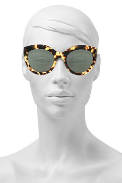 Balenciaga Woman Cat-eye Tortoiseshell Acetate Sunglasses Light Brown