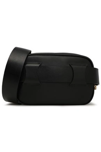 Ferragamo Embellished Leather Shoulder Bag In Black