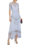 ALICE MCCALL TASSEL-TRIMMED CHANTILLY LACE MAXI DRESS,3074457345620669957