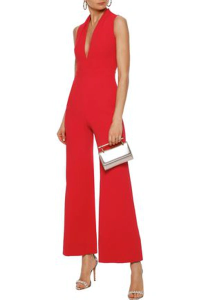 Brandon Maxwell Woman Cady Jumpsuit Red