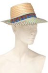 YOSUZI BIDIKA BEAD-EMBELLISHED STRAW SUNHAT,3074457345620150270