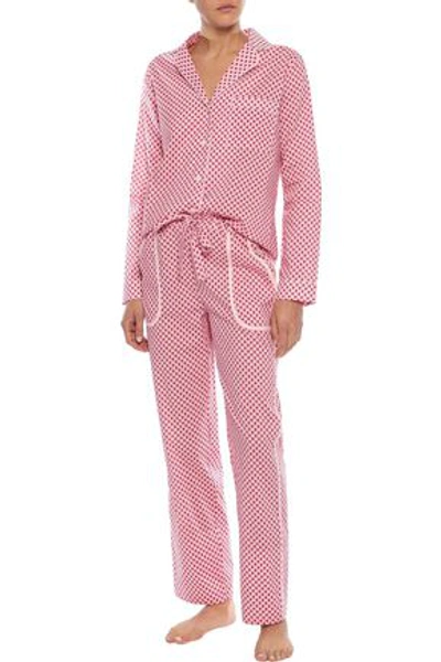 Yolke Woman Cotton-poplin Pajama Set Pink