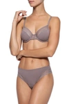 ERES PEAU D'ANGE SOYEUSE MESH-TRIMMED STRETCH-JERSEY UNDERWIRED SOFT-CUP BRA,3074457345621009022