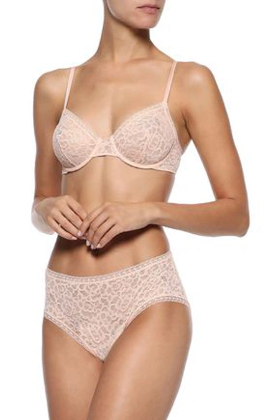 Eres Bellezza Stretch-lace Mid-rise Briefs In Neutral
