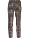 ADAM LIPPES PLAID CROPPED TROUSERS