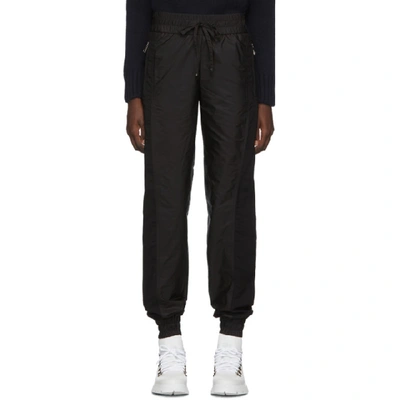 Moncler Elasticated Trim Track Trousers In 999 Black