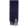 LOEWE Navy Mohair Stitches Scarf