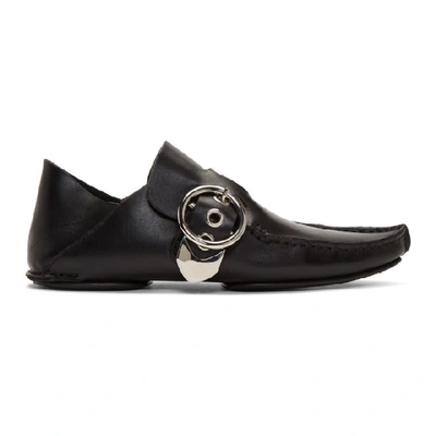 Loewe Side-buckle Detail Loafers - 黑色 In Black