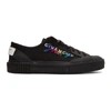 GIVENCHY GIVENCHY BLACK SIGNATURE LOW LIGHT TENNIS SNEAKERS