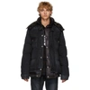 SACAI BLACK DOWN DENIM JACKET