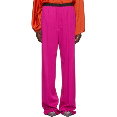 Balenciaga Pink Elastic Classic Trousers