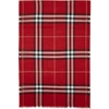 BURBERRY BURBERRY RED GIANT CHECK SCARF