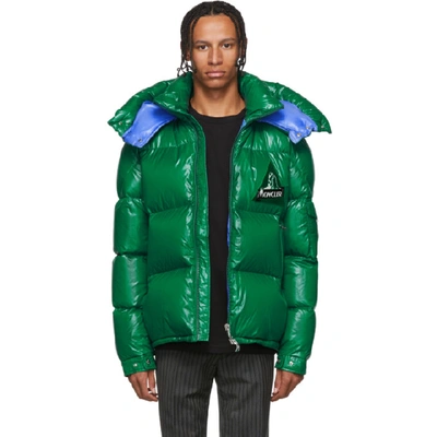Moncler Wilson Hooded Quilted Down Puffer Jacket In Green